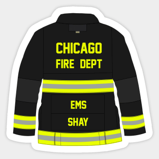 CHICAGO FIRE - SHAY EMS - TURN OUT COAT Sticker